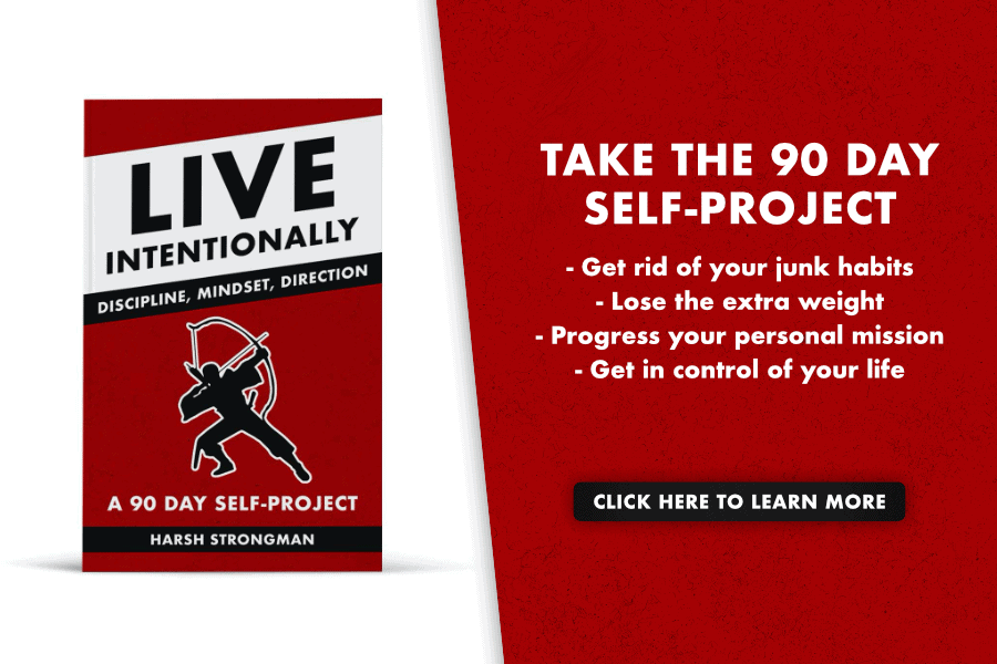 The Live Intentionally 90 day self project book cover