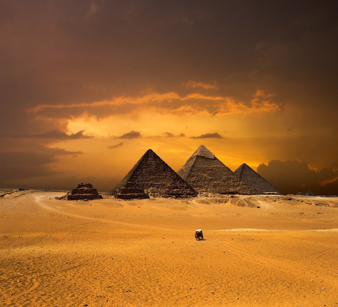 The pyramids in egypt